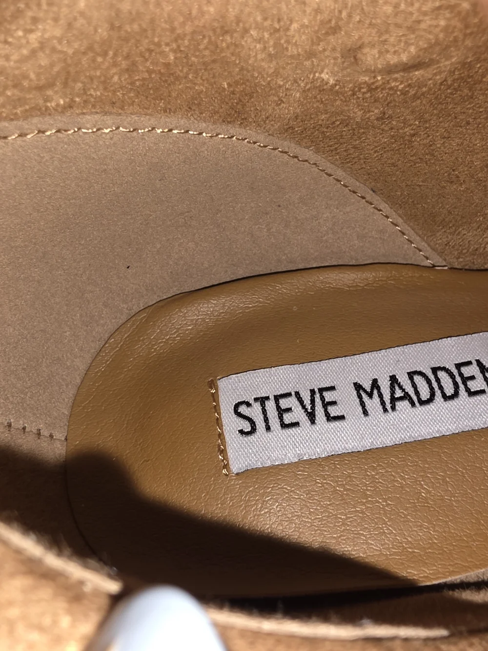 Steve Madden Camel Suede Over-the-Knee Block Heel Boots